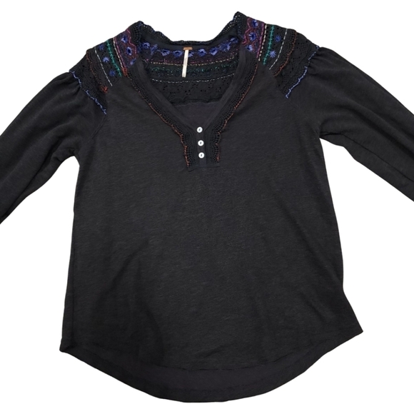 Free People“Siesta Fiesta” Boho Top S NWT - Picture 3 of 13
